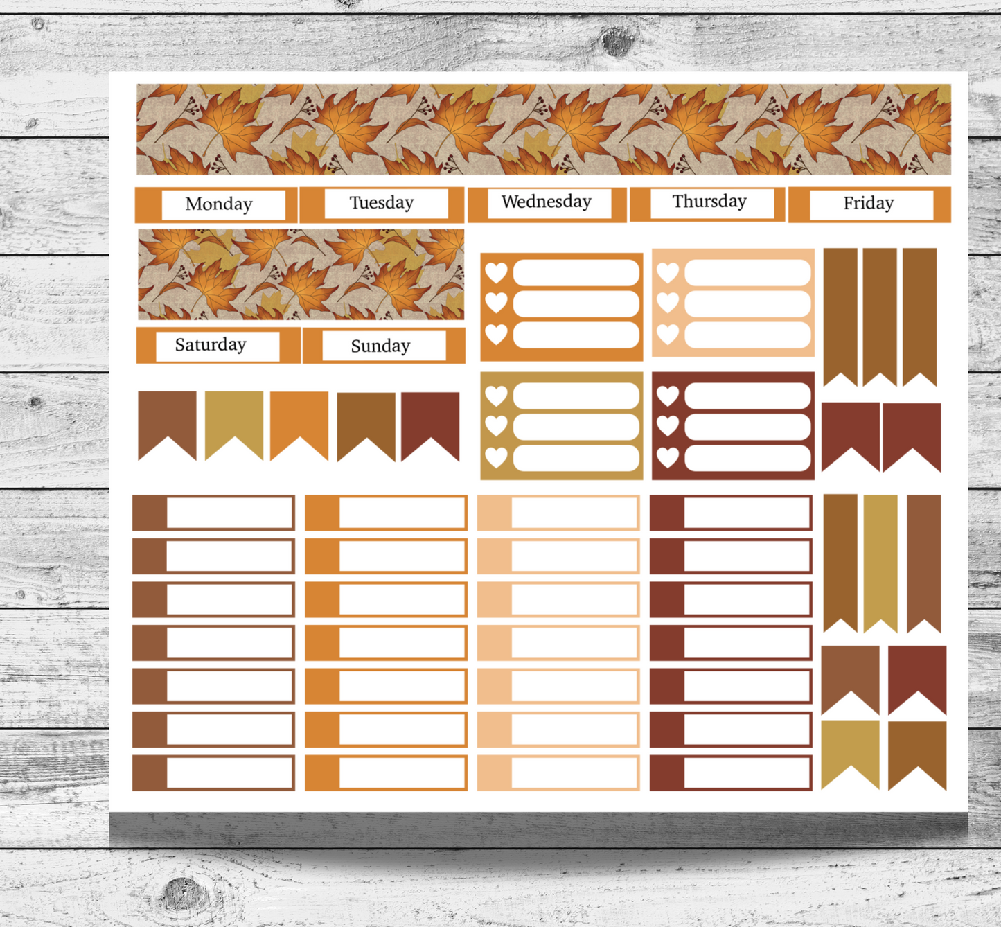 Autumn Leaves Full Weekly Kit