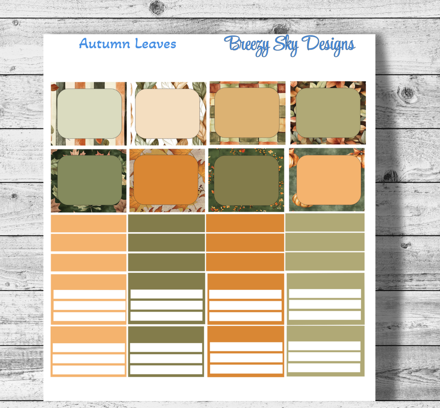 Autumn Leaves Full Weekly Kit