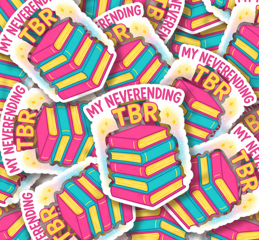 My Neverending TBR Vinyl Sticker
