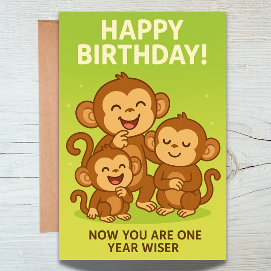 Swinging into Another Year Birthday Card